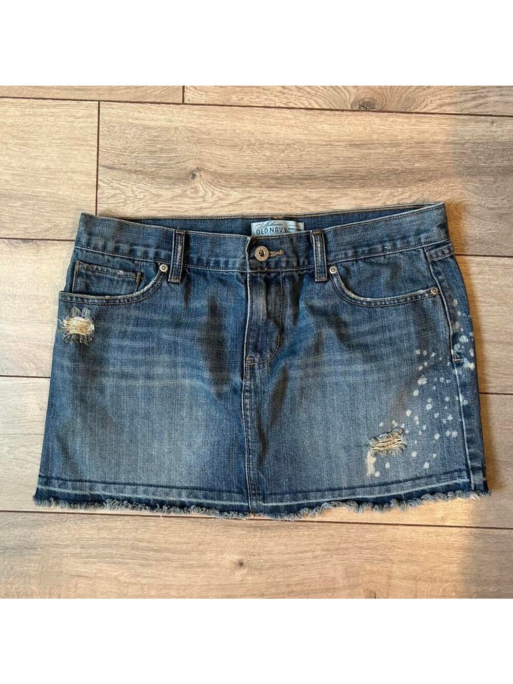 Y2K Low Rise Denim Mini Skirt